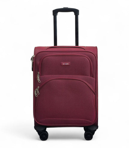 Gosford Cabin Soft Shell Suitcase in Burgundy Red