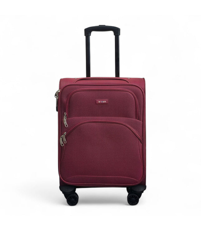 Gosford Cabin Soft Shell Suitcase in Burgundy Red