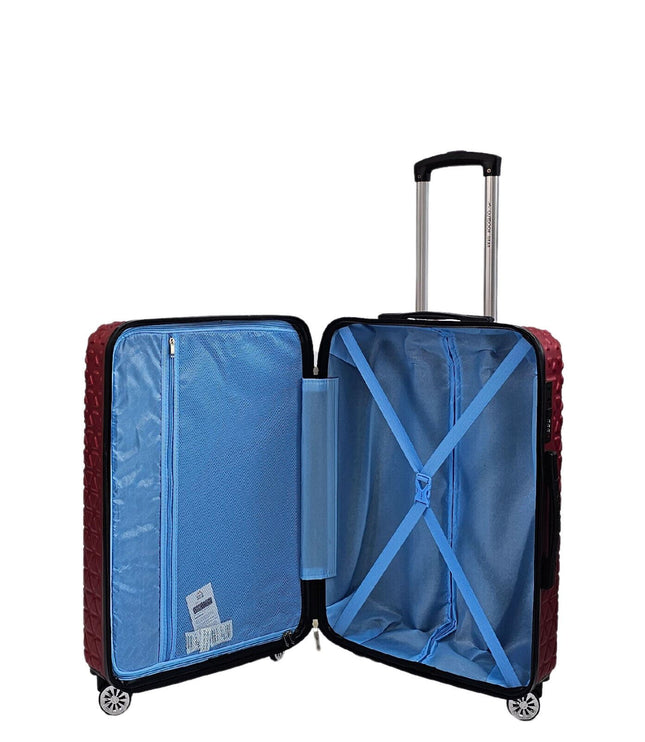 Adlington Medium Hard Shell Suitcase in Burgundy