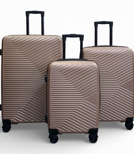 Junee Set of 3 Hard Shell Suitcase in Gold