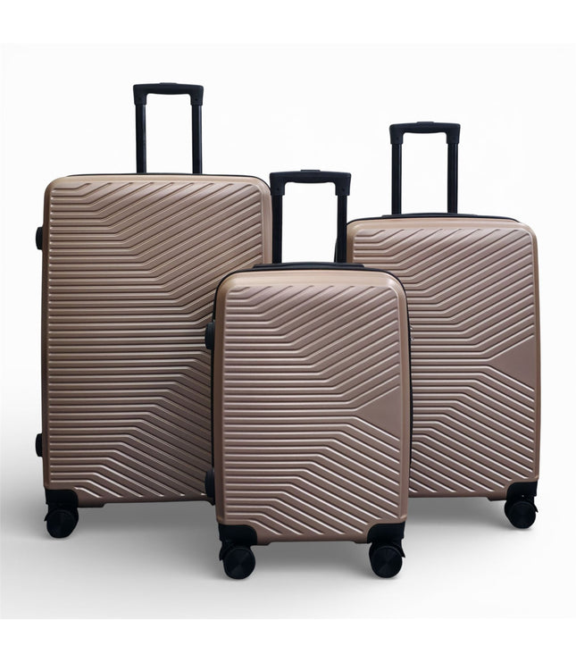 Junee Set of 3 Hard Shell Suitcase in Gold