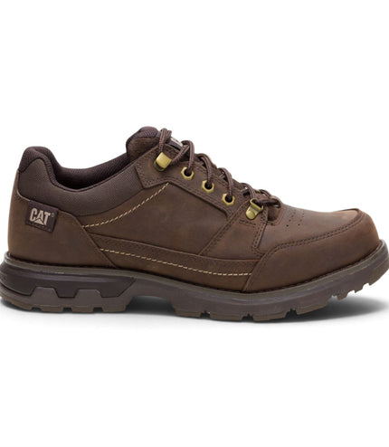 Caterpillar (CAT) Men's Dark Brown Leather Water-Resistant Hiking Shoes - Pursue Hiker Lo