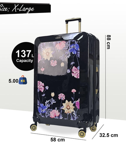 Canvey Extra Large Hard Shell Suitcase in Black