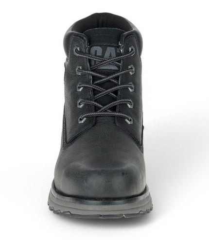 Caterpillar Men's Founder Black Leather Everyday Ankle Boots