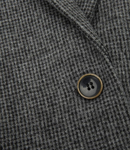 Womens Tweed 1920s Herringbone Grey Blazer