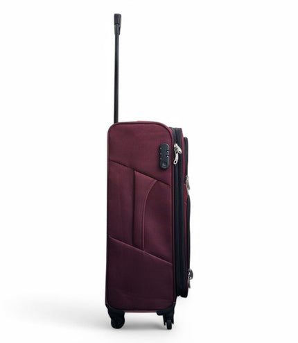 Tahara Medium Soft Shell Suitcase in Wine
