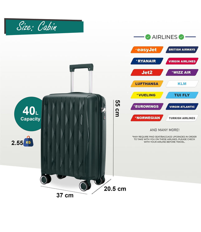 Burnaby Cabin Hard Shell Suitcase in Green