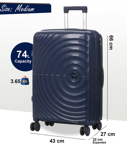 Balranald Medium Hard Shell Suitcase in Dark Blue