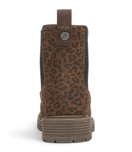 Blowfish Malibu Women's Brown Leopard Faux Suede Chelsea Boots - Alfie
