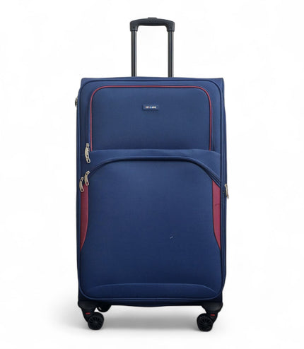 Gosford Large Soft Shell Suitcase in Navy Blue