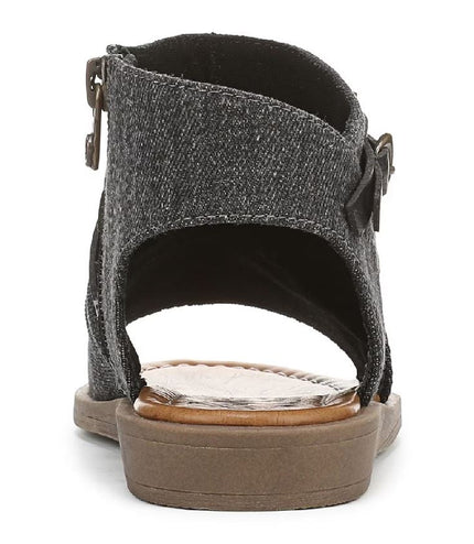 Blowfish Malibu Women's Charcoal Strappy Low Wedge Sandals - Denver