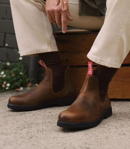 Rossi 607 Booma Tan Leather Chelsea Boot