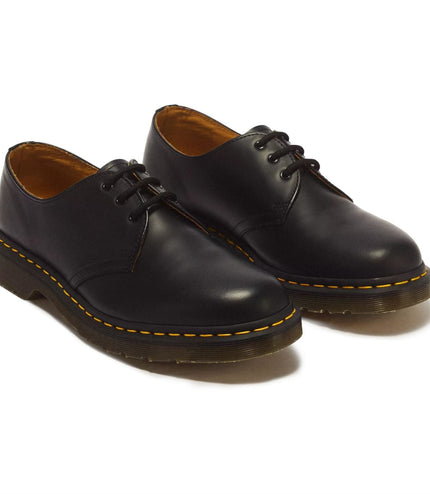 Dr Martens 1461 Black Smooth Leather 3-Eye Oxford Shoes - 11838002