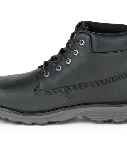 Caterpillar Men's Founder Black Leather Everyday Ankle Boots