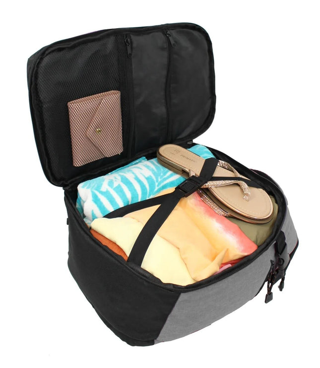 Backpack Rucksack 40x20 x25 cm Underseat Travel Cabin Bag for Ryanair, Easy Jet Grey
