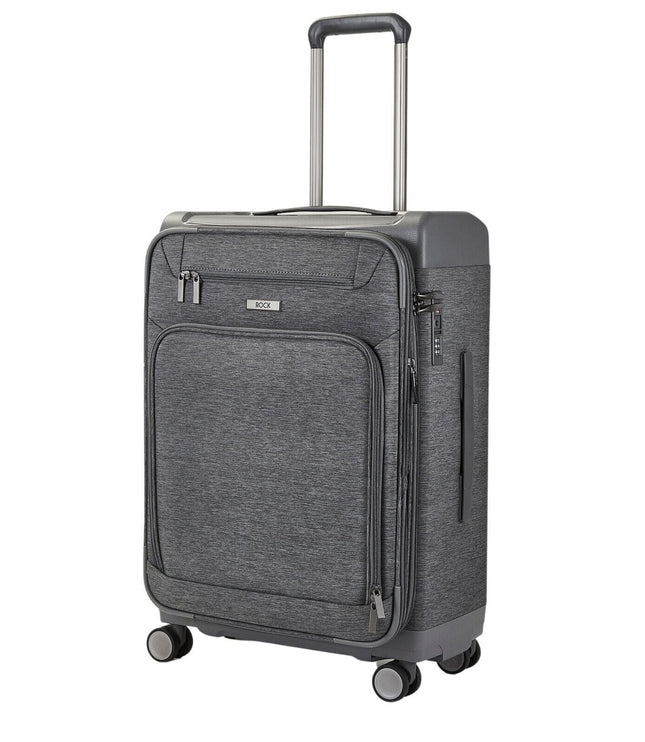 Amesbury Medium Soft Shell Suitcase in Grey