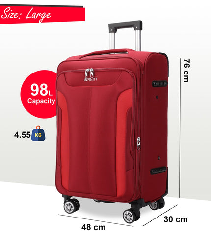Delta Large Hard Shell Suitcase in Navy