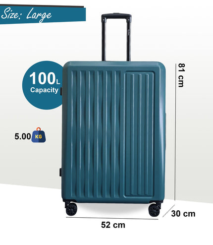 Croydon Large Hard Shell Suitcase in Green