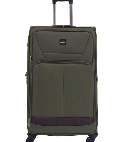 Andover Large Soft Shell Suitcase in Khaki