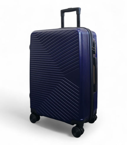 Junee Medium Hard Shell Suitcase in Navy Blue