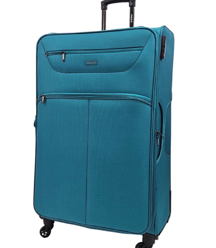 Ashford Extra Large Soft Shell Suitcase in Teal