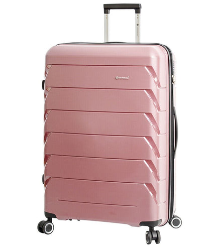 Cleckheaton Large Hard Shell Suitcase in Rose Gold