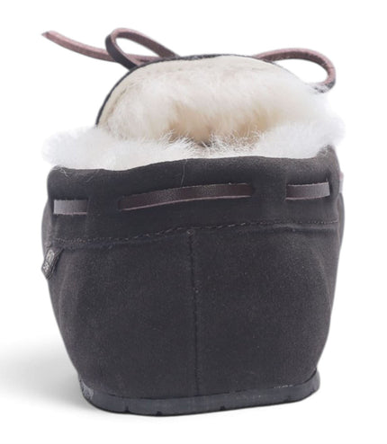 Men’s Brown Genuine Sheepskin Moccasin Winter Slippers - Flint