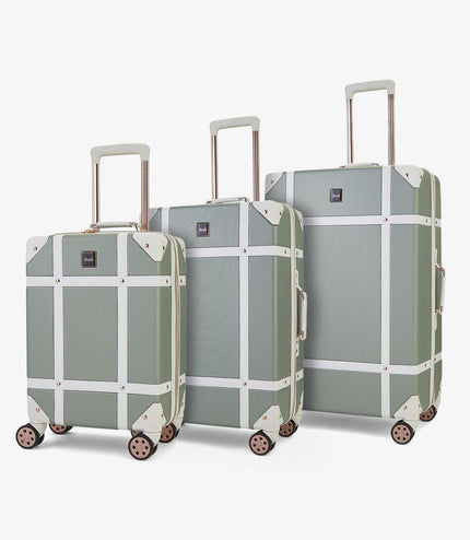 Alston Set of 3 Hard Shell Suitcase in Sage Green