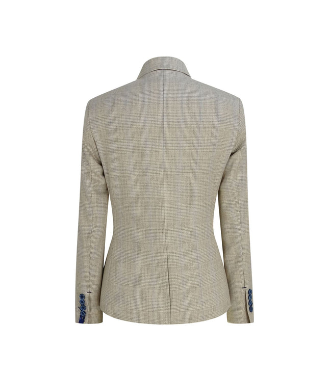 Women's Tweed Herringbone Cream Jacket Peaky Blinders