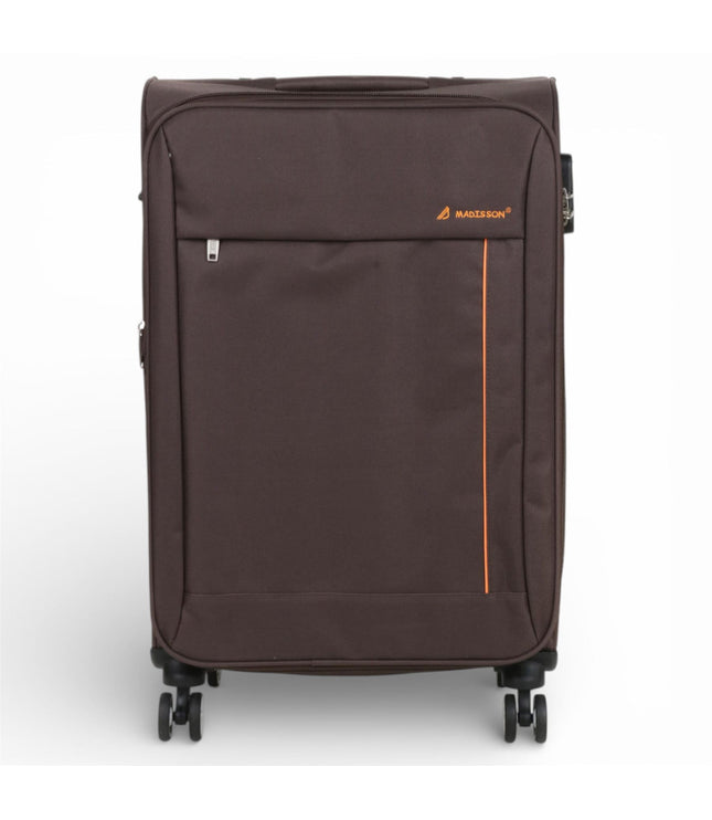Carrollton Medium Soft Shell Suitcase in Brown