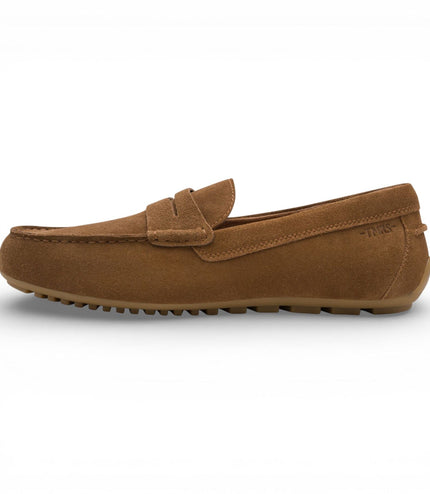 Tamaris Mens Brown Suede Moccasin Loafers Casual Shoes