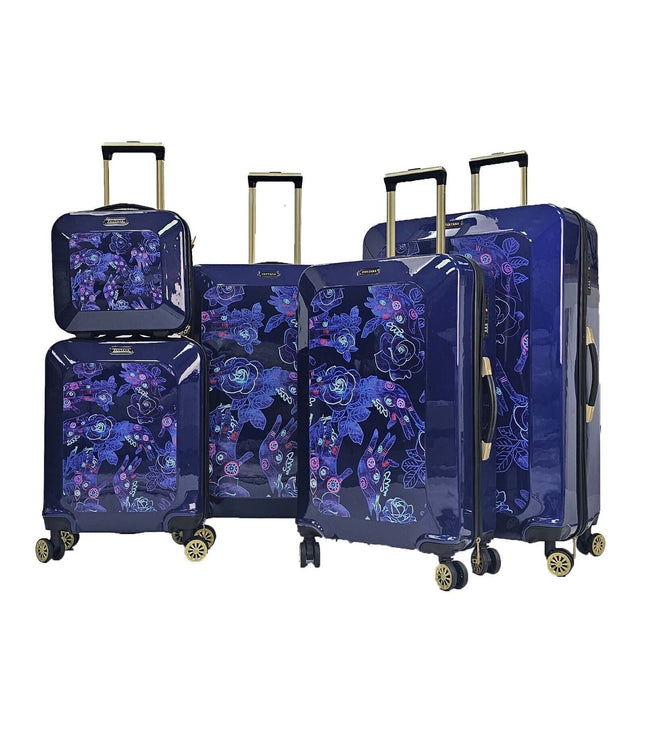 Canvey Set of 4 Hard Shell Suitcase in Blue