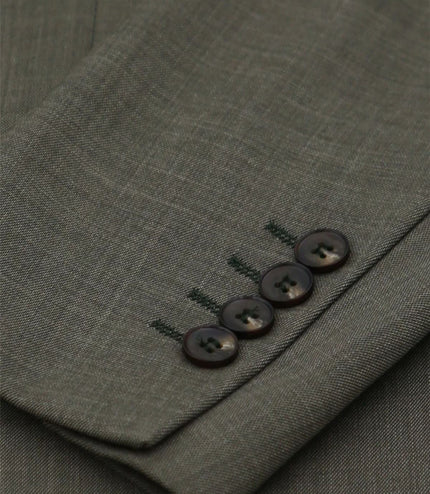Men's 3 Piece Sage Summer Wedding Tailored Fit Suit