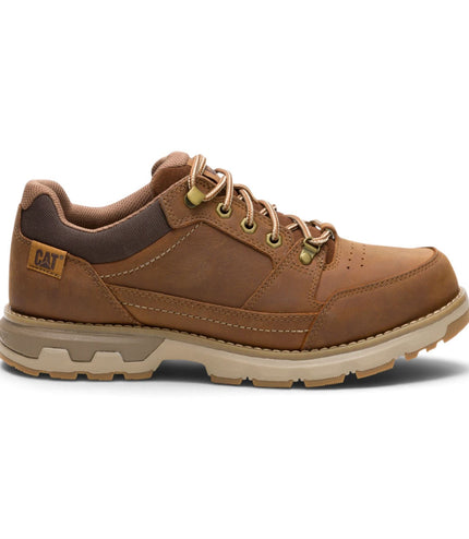 Caterpillar (CAT) Men's Bronze Brown Leather Water-Resistant Hiking Shoes - Pursue Hiker Lo