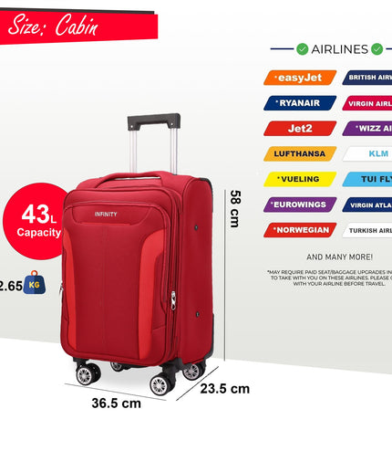 Delta Cabin Hard Shell Suitcase in Navy