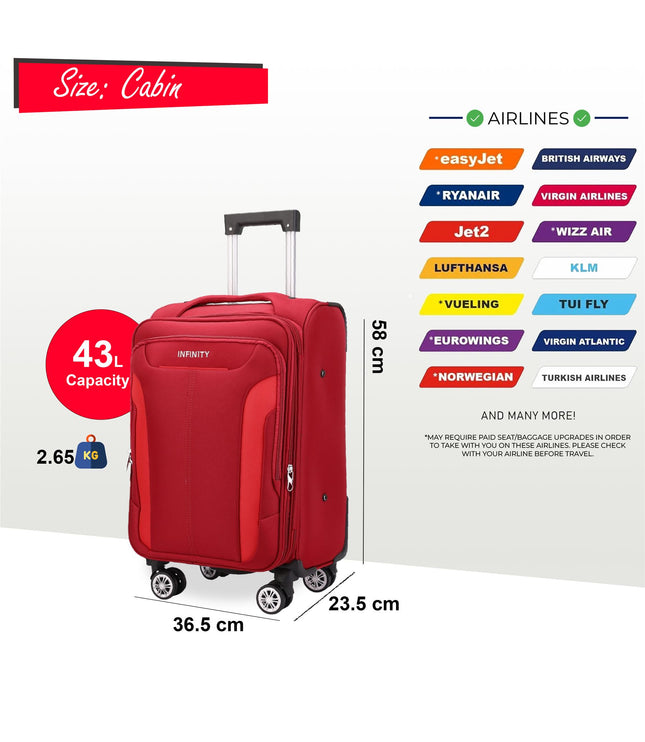 Delta Cabin Hard Shell Suitcase in Navy