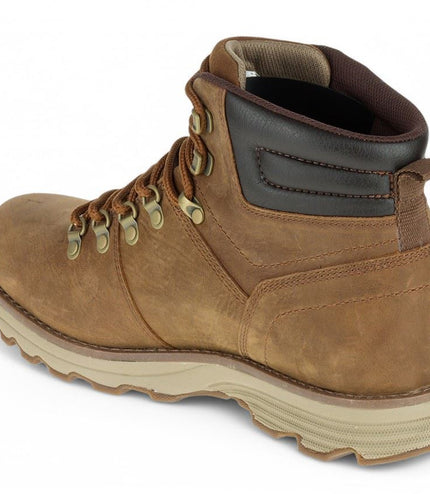 Caterpillar Mens Sire Waterproof Brown Sugar Leather Cat Work Boots