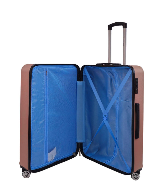 Alford Large Hard Shell Suitcase in Rose Gold