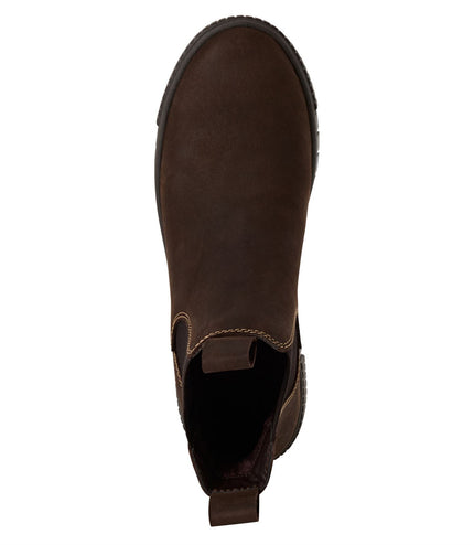 Tamaris Womens Brown Leather Chelsea Ankle Boots