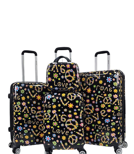 Corbridge Set of 4 Hard Shell Suitcase in Love
