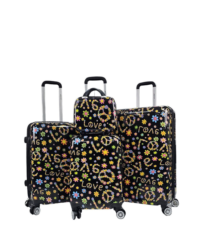 Corbridge Set of 4 Hard Shell Suitcase in Love