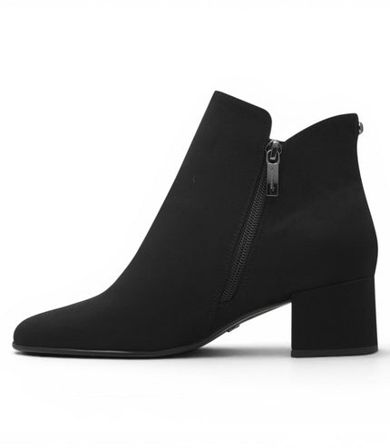 Tamaris Women's Black Faux Heeled Ankle Boots - 25354-43