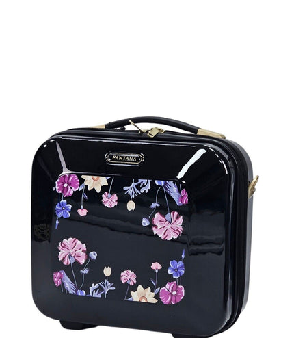 Canvey Cosmetic Hard Shell Suitcase in Black