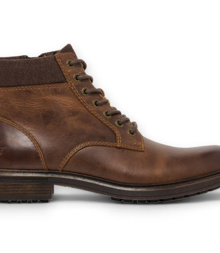 Windsorsmith Mens Brown Leather Casual Chelsea Chukka Ankle Boots - Beau