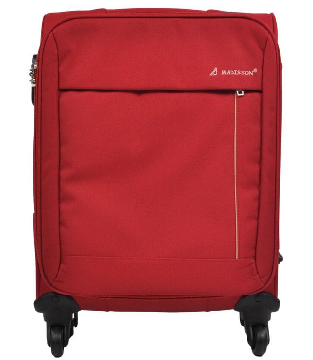 Clevedon Cabin Soft Shell Suitcase in Red