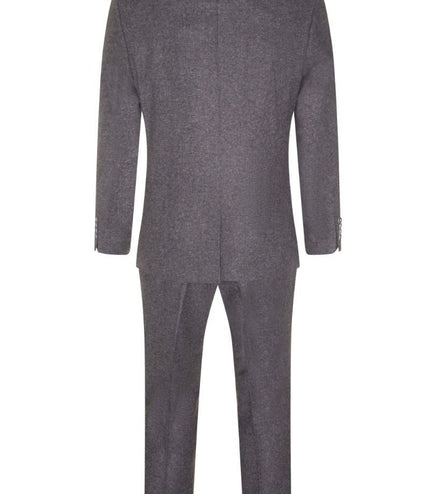 Mens 3 Piece Grey Wool Tweed Vintage Retro Suit