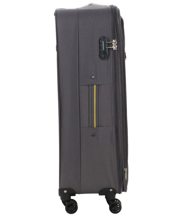 Cinderford Large Soft Shell Suitcase in Grey