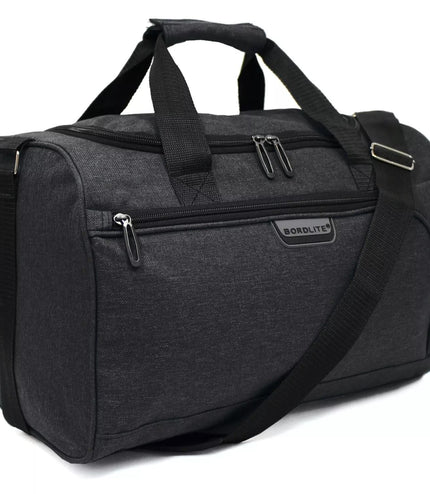 Holdall Carry On 40x 20 x25cm Under-seat Travel Cabin Bag for Ryanair, Easy Jet Black
