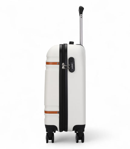 Calgary Cabin Hard Shell Suitcase in Cream White