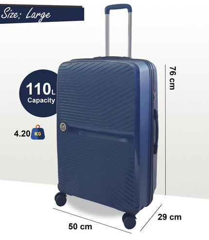 Acton Large Hard Shell Suitcase in Navy